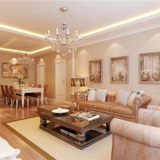 简欧壁纸装修效果图