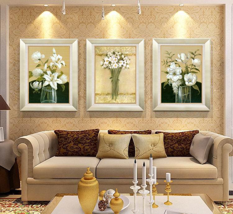欧式百合装饰画 为现代客厅增添优雅与生机